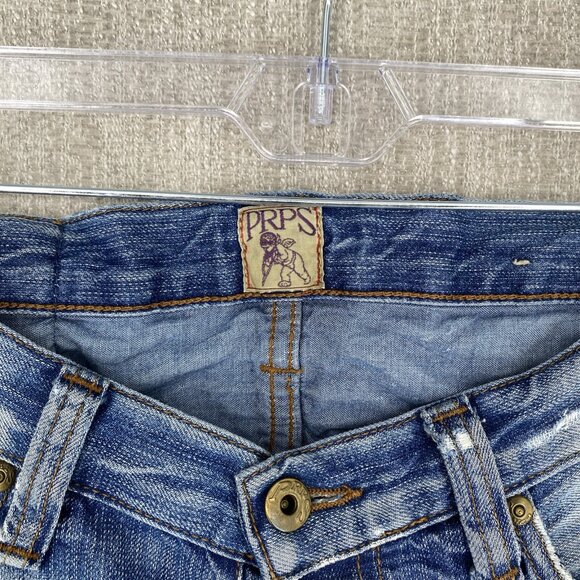 PRSP Jeans 30X33 Denim Slim Straight Rambler Cotton Portugual Button Fly - Picture 8 of 16